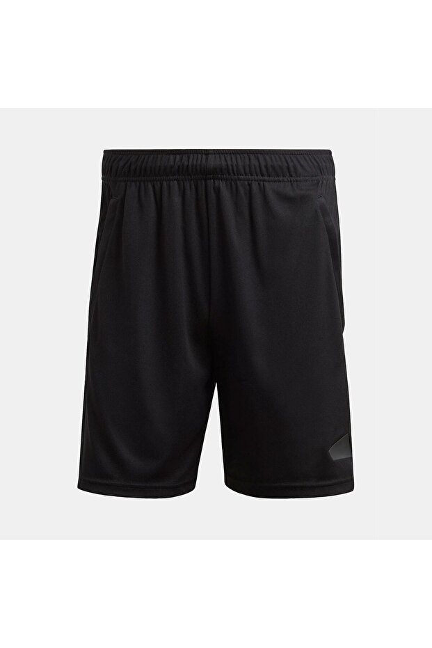 Train Essentials Logo Siyah Erkek Şort - 1