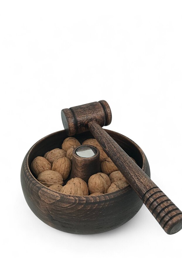 Ahşap Ceviz Kırma Kasesi - 1