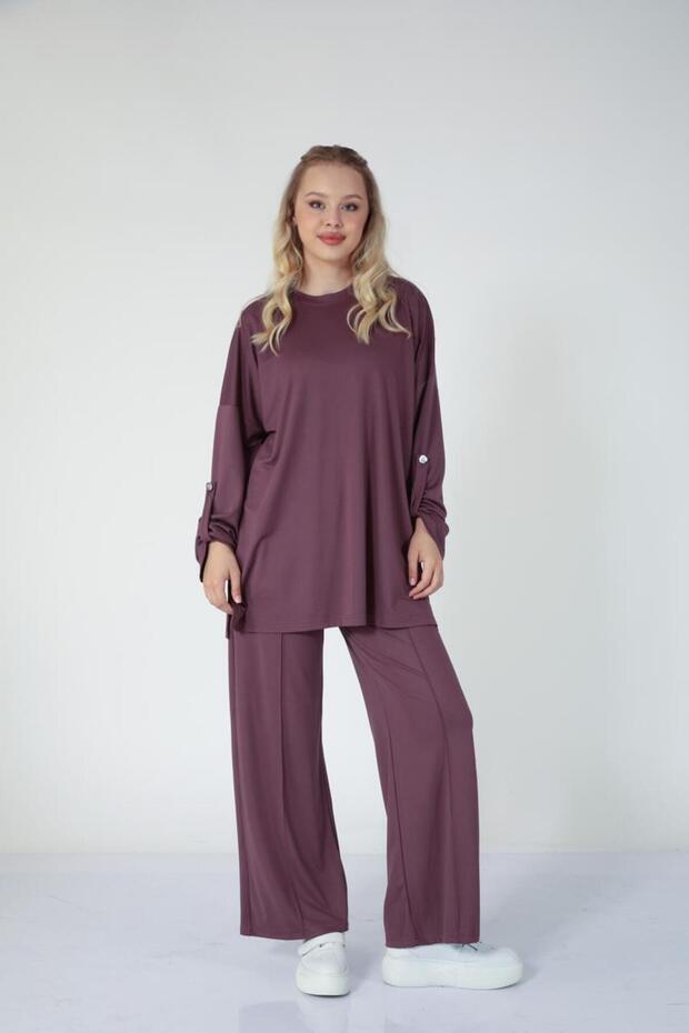 5862 - Stylish Comfortable Single Jersey Knit Loose Women's Set