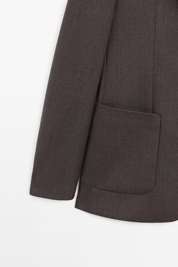%100 yün klasik blazer - 7