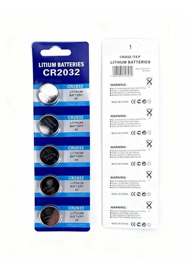 High-Performance CR2032 3V Lithium Coin Cell (5-pack)