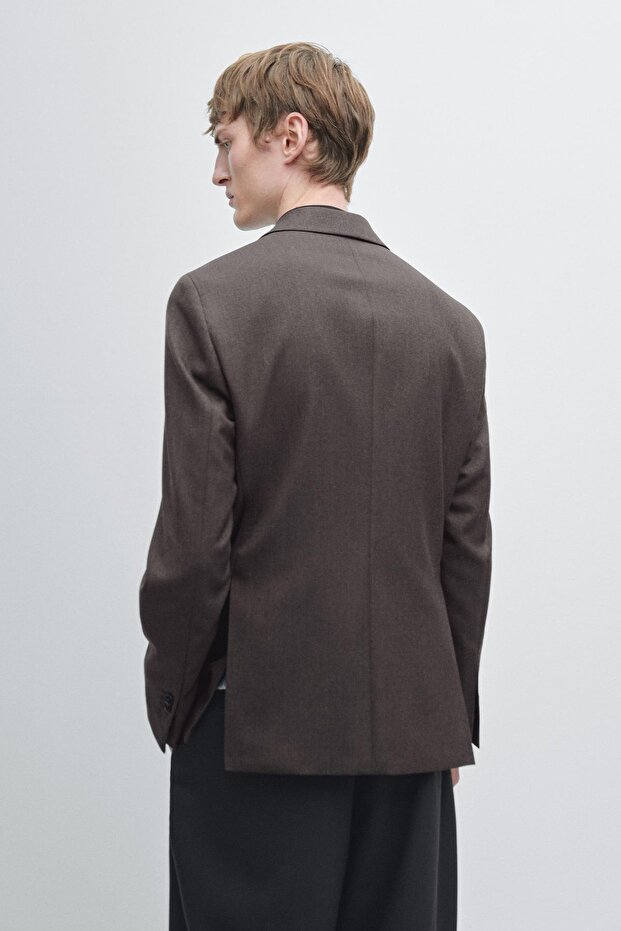 %100 yün klasik blazer - 3