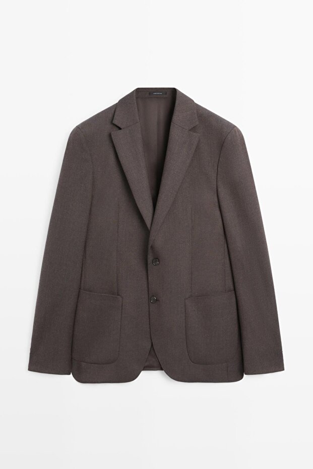 %100 yün klasik blazer - 5