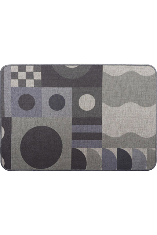 Geometric Pattern Polyester Kitchen Mat 40 x 60cm - 1