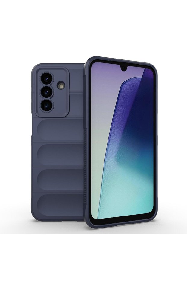 Samsung Galaxy A17 Case Black Shock-Absorbing Puffer Design Camera Protection Silicone Inflatable Look