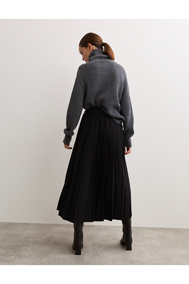 Pliseli Midaxi Etek - 6