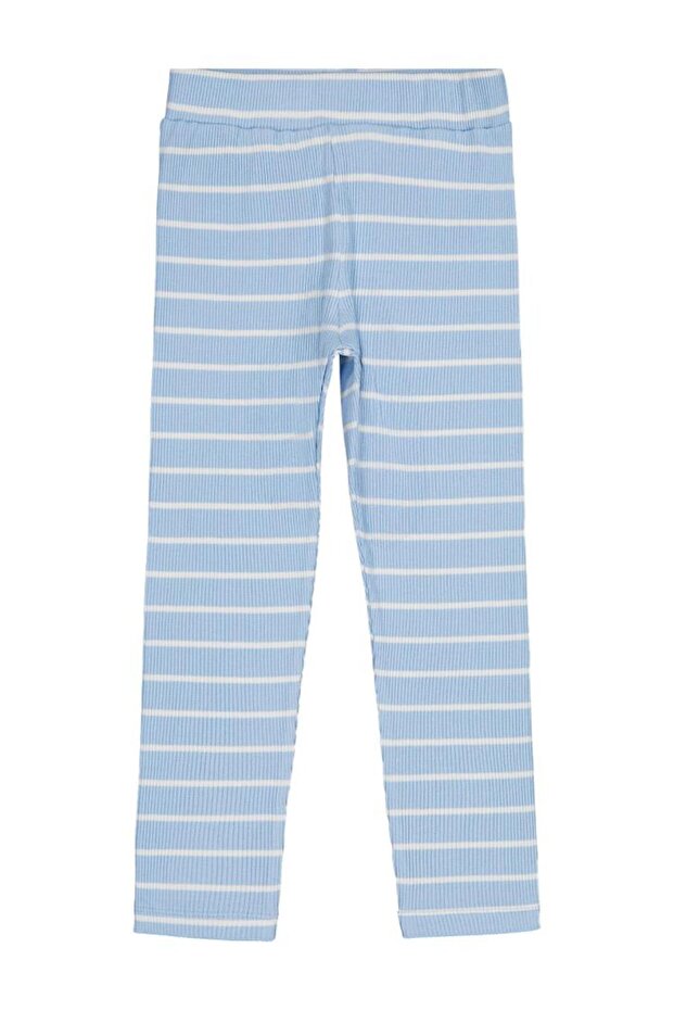 Striped Leggings for Ages 6-9 - Blue 8-9 Years