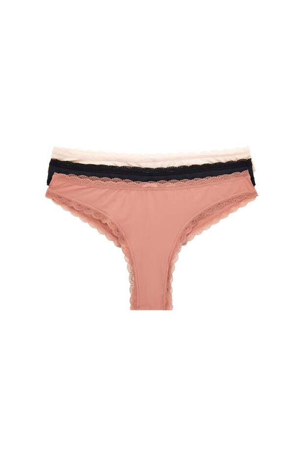 Basic Kadın Üçgen 3'lü Külot Paketi - 2