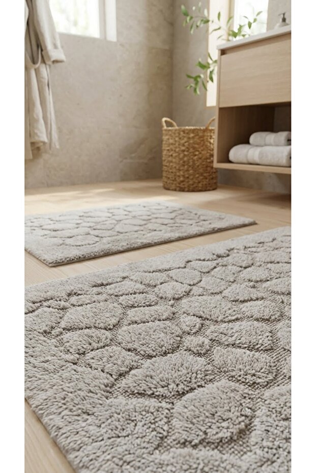 Tufting Stone 2'li Banyo Paspas Takımı - 2