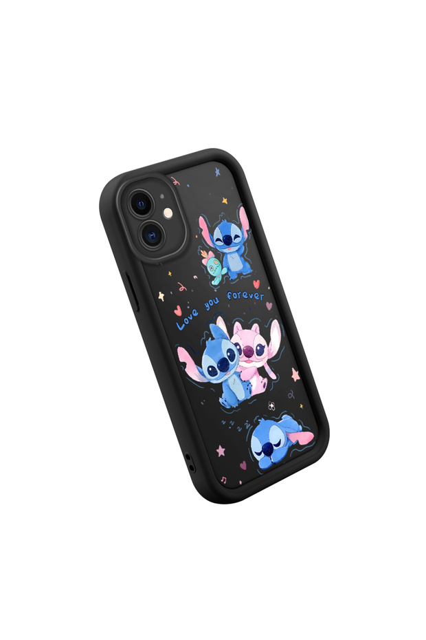 حافظة ممتصة للصدمات بنمط ستيتش من السيليكون الأسود المتوافق مع هاتف iPhone 12 - 3