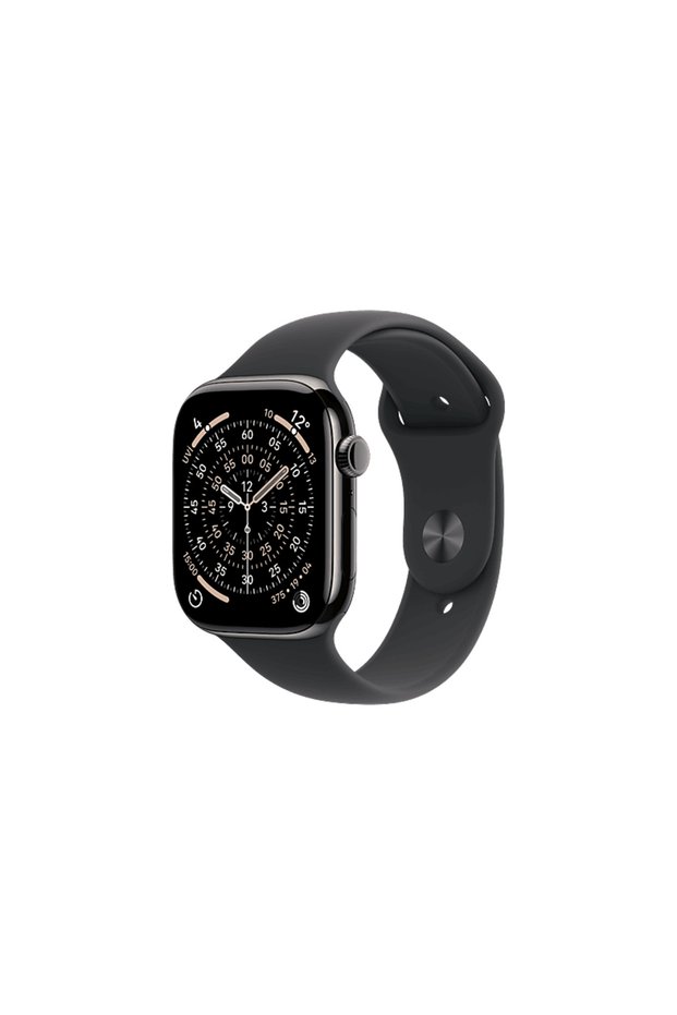 MFD14TU/A Watch Series 11 GPS + Cellular 46mm Slate Titanium Case with Black Sport Band - S/M