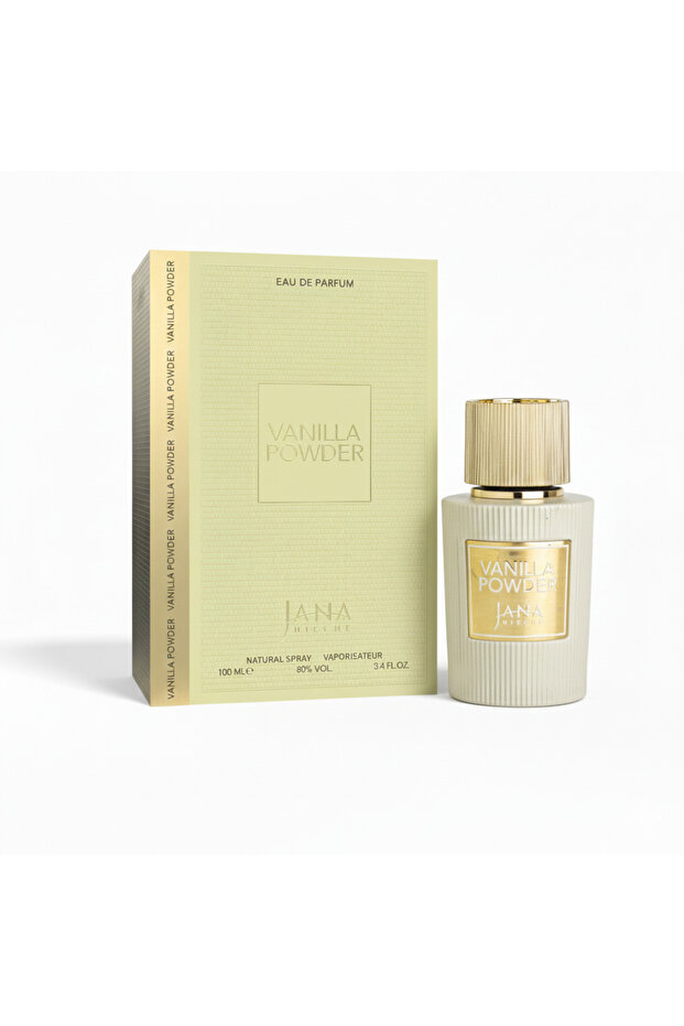 Jana Nieche Vanilla Powder Eau de Parfum, Unisex, 100ml, Madagascar Vanilla, White Musk, Coconut