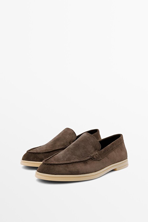 Kalın süet deri makosen - 2