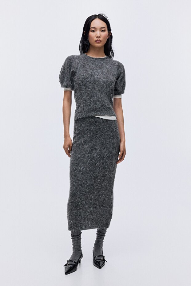 Kabarık Kollu Triko Üst - 2