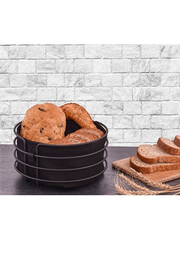 Crimean Round Bread Silver Bread Basket - 2