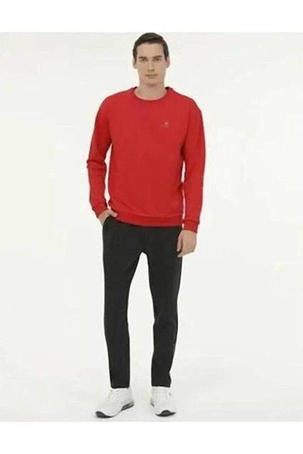 Mb C Neck SW 5Pr سويت شيرت رجالي باللون الأحمر SN75