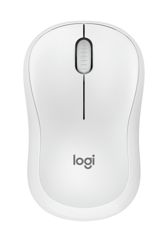 Mouse wireless M240 silențios, alb-gălbui - 1
