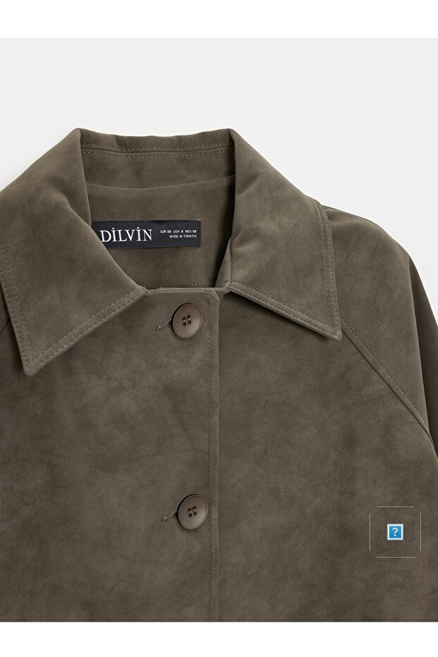 Suede Jacket with Pockets - 7