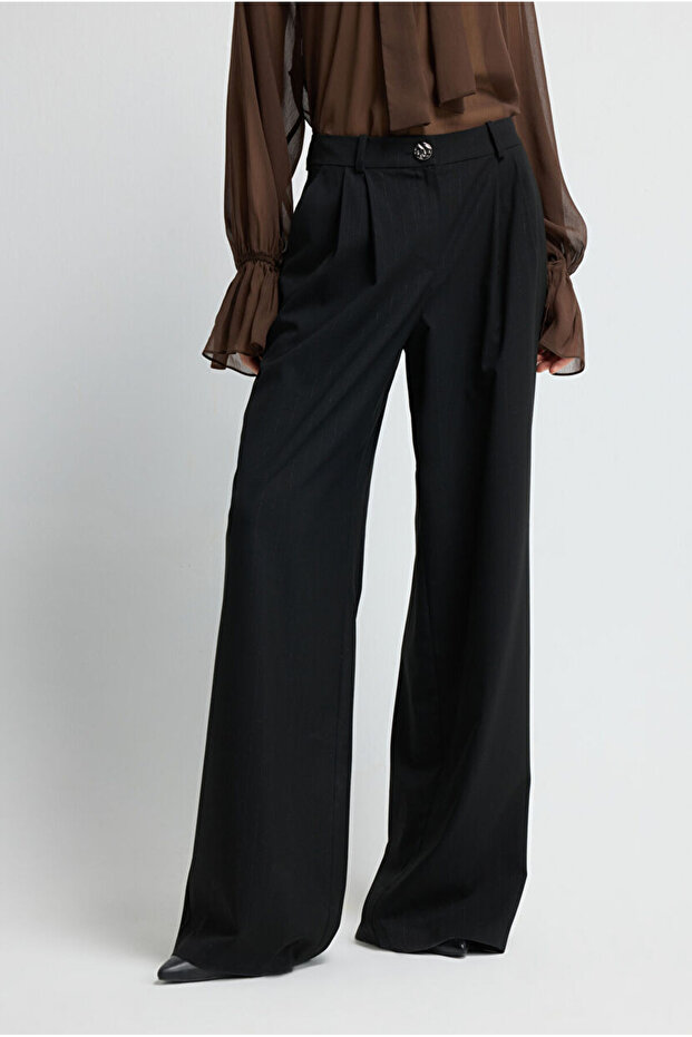 Geniş Paça Pantolon - 4