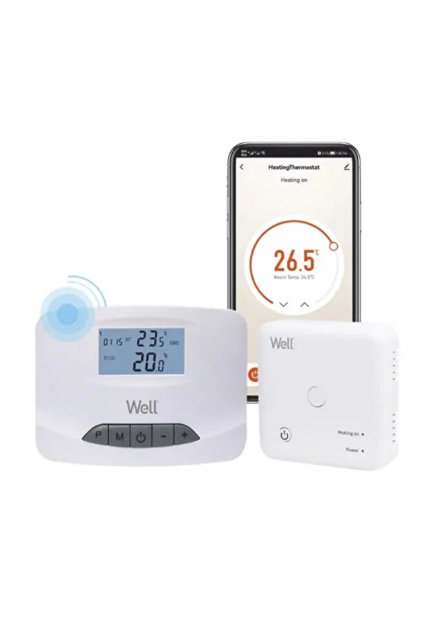 Programmable electronic thermostat with digital display, wireless smart WIFI - 1
