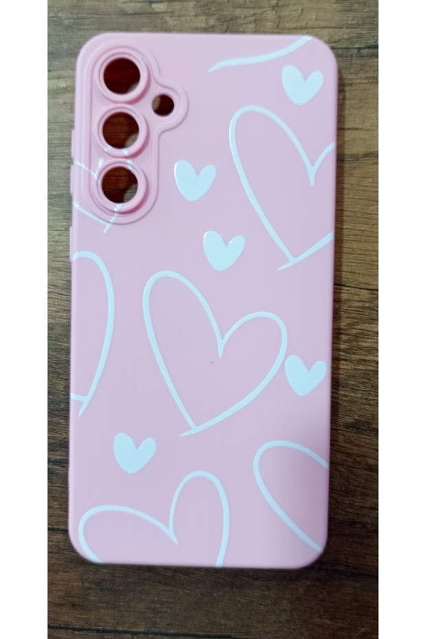 Samsung Galaxy S25 Wave Heart Printed Inside Velvet Silicone Phone Case