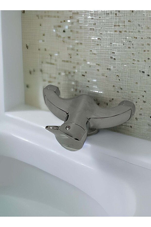 طقم خلاط شطاف بدون دش، فضي - 1