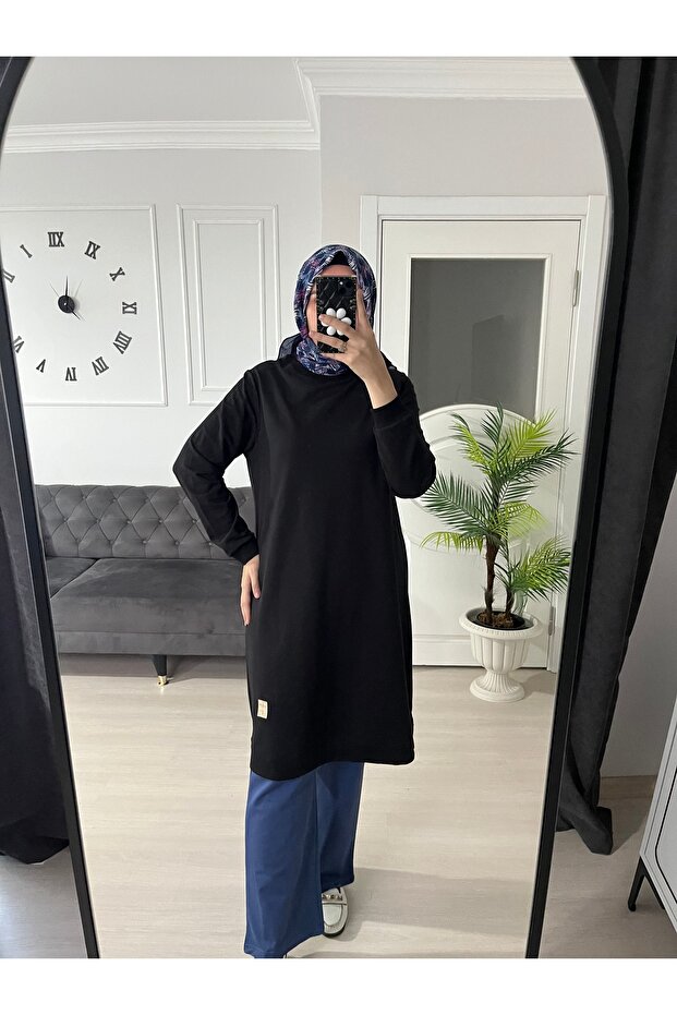 Tek Renk Basic Tunik 85 CM - 1