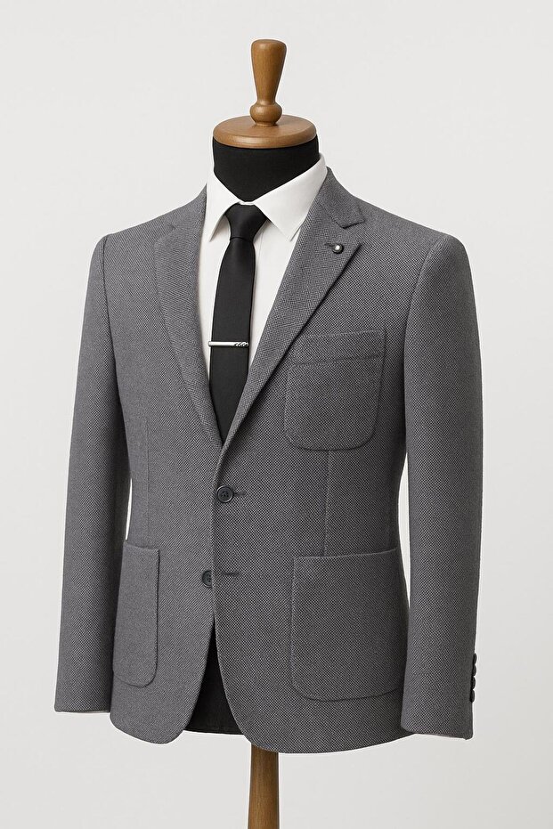 Men's Italian Cut Astarsz Blazer Jacket Classic and Modern Elegance - 7472
