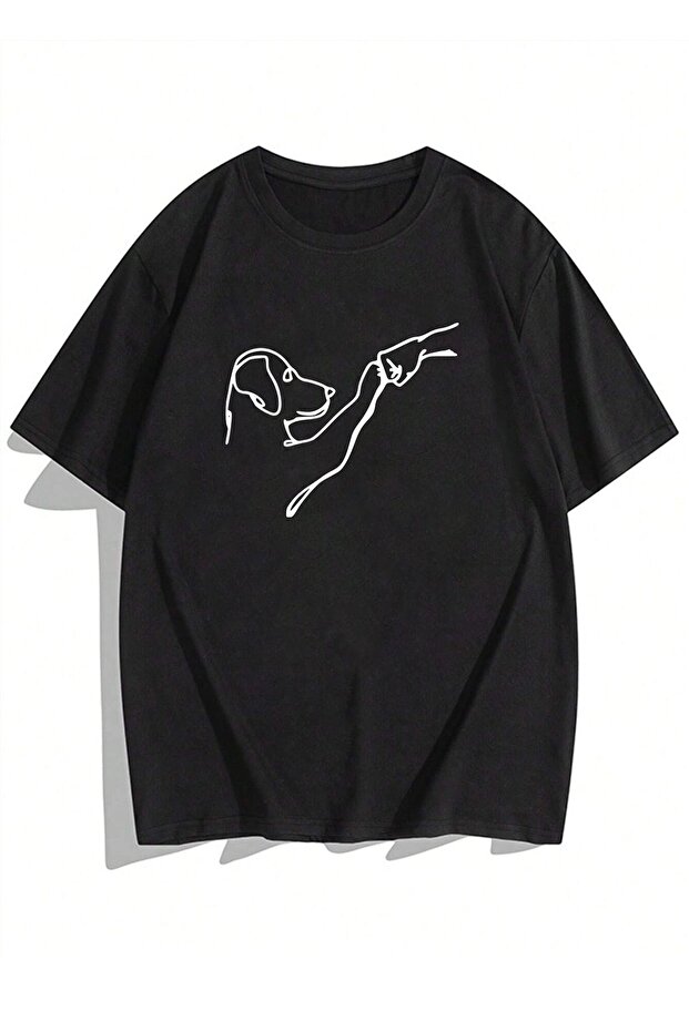 Can My Friend Dog Themed Unisex Oversize Tshirt