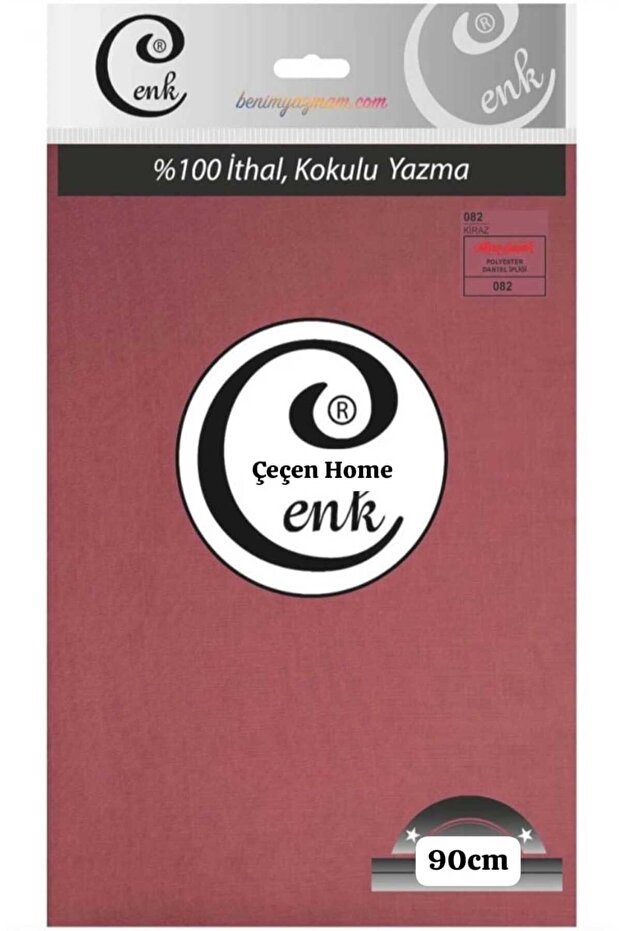Plain Color Bagged Embroidery Writing 082 Cherry Color Scarf Headscarf Quality Cotton Scented Writing