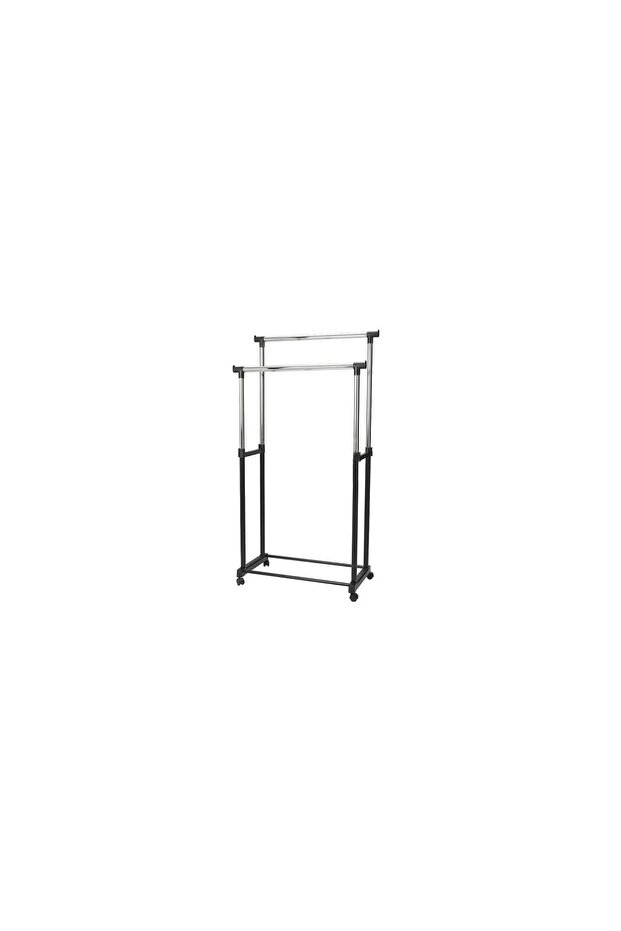 Double clothes rack on wheels - 1