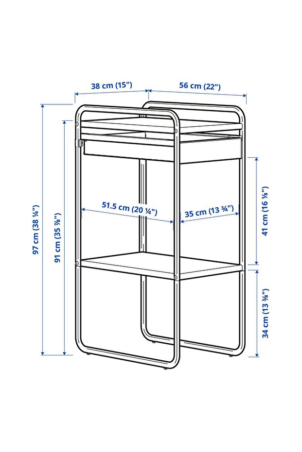 Storage unit, 56 x 38 cm - 7