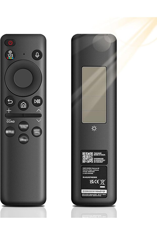 Pixelure Replacement Solar Voice Remote for Samsung TVs BN59-01432A