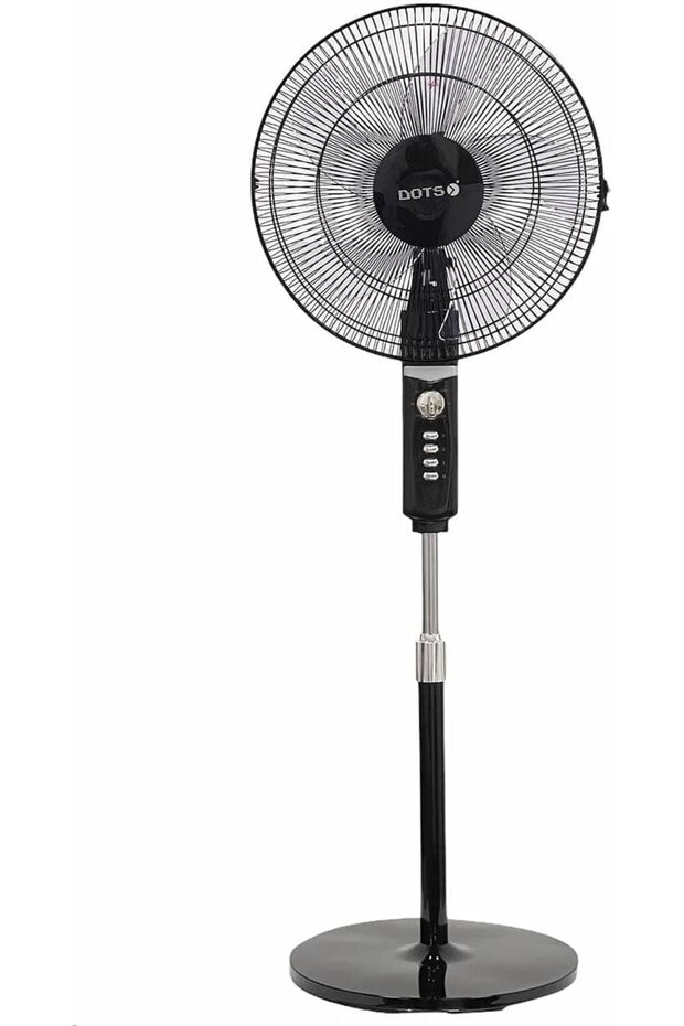 مروحة عمودية من دوتس، 16 بوصة، 3 سرعات، مؤقت 60 دقيقة، 70 واط، TFS-S61-BLACK