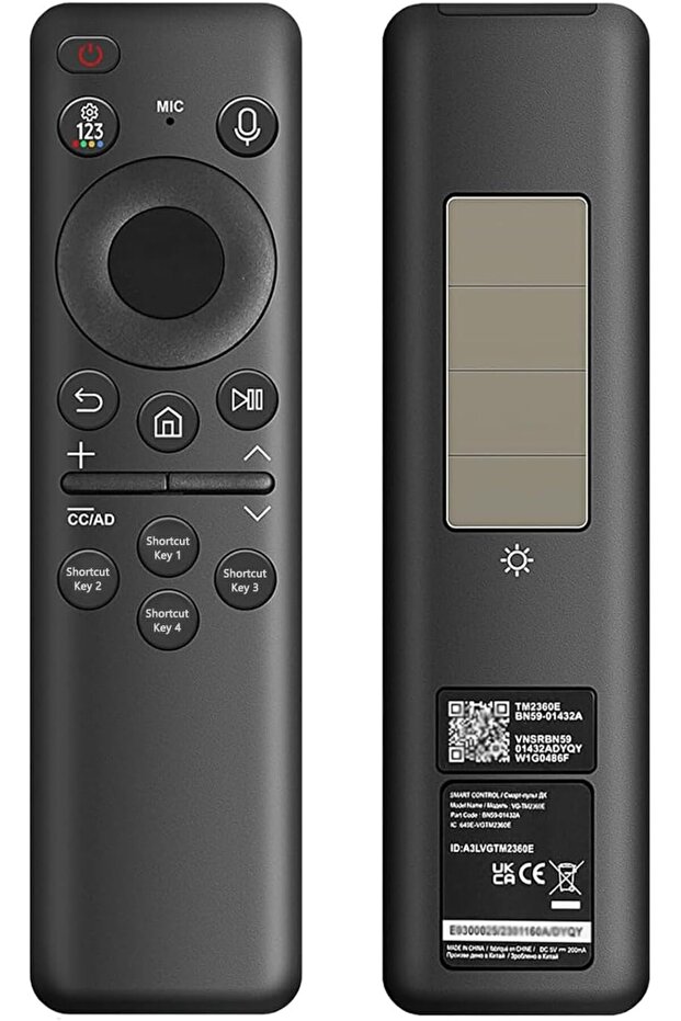 Samsung BN59-01432A Replacement Remote - Solar Charging Voice Remote for Neo QLED/Frame TVs