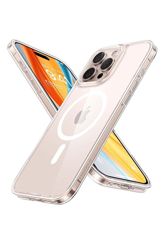 Magnetic Shockproof Case for iPhone 16 Pro Max - Clear (MagSafe Compatible)