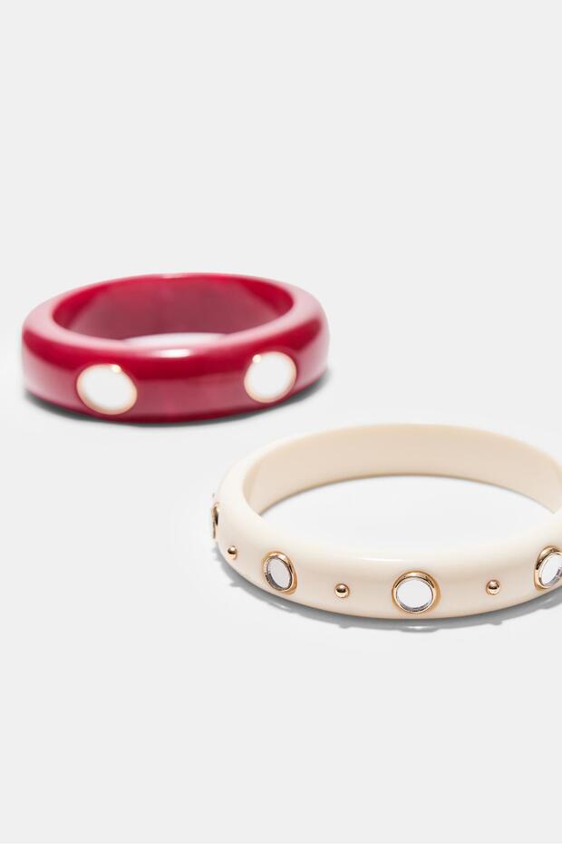 2'li kristal efektli bileklik seti - 5