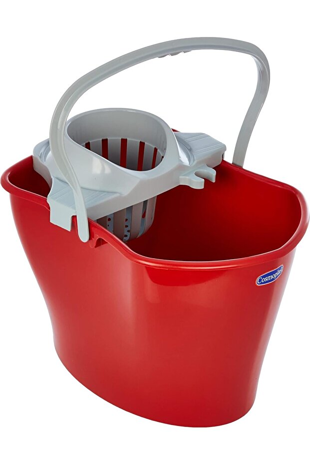 17L Mop Bucket with Squeezer, Red
