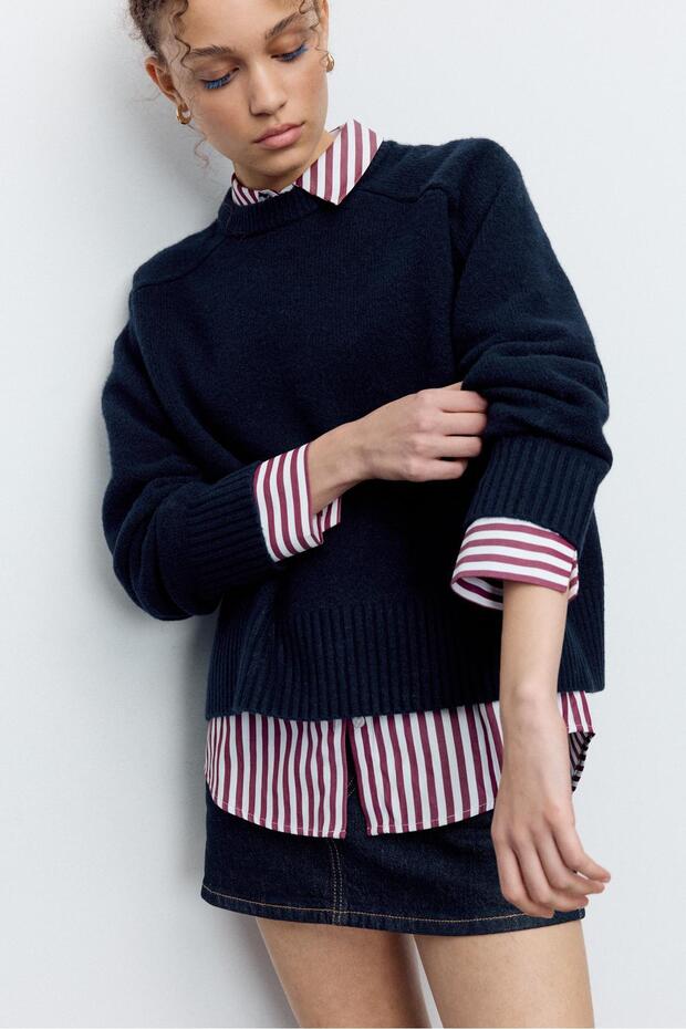 Basic yumuşak dokulu triko kazak - 2