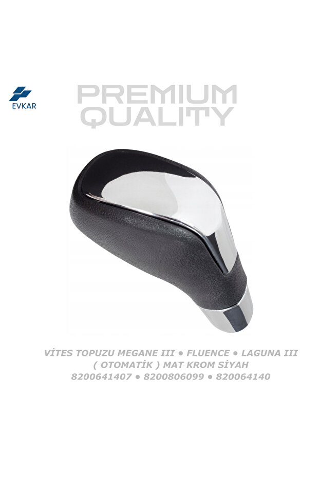 Gear Knob Megane Iii • Fluence • Laguna Iii (Automatic) Matt Chrome Black