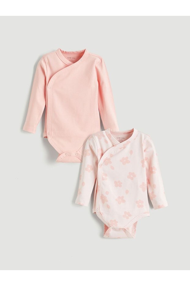 Lcw Baby Baby Girl Snap Fastener Bodysuit 2-Pack