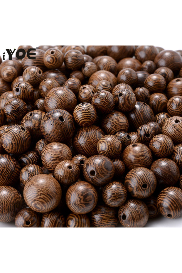 12mmabout 20pcs 20-100pcs 6/8/10/12mm Wood Loose Beads Natural Crude Wooden Beads For Jewelry Making