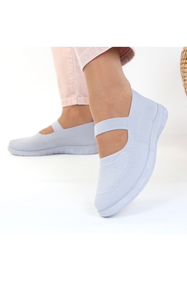 Gray espadrilles with strap - 4