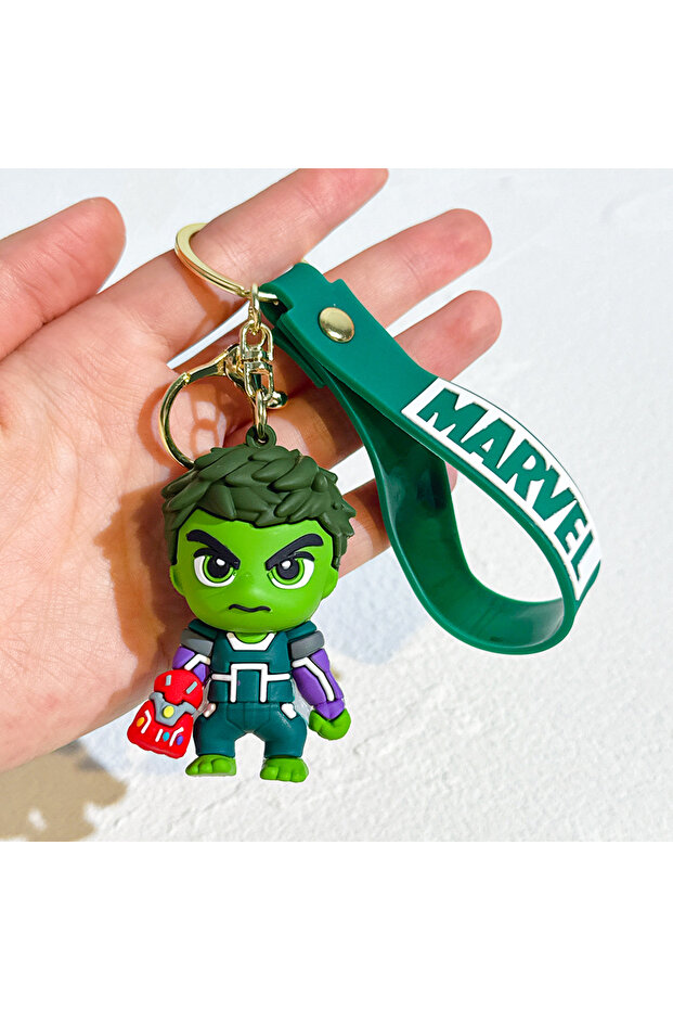 KC5130 Marvel Superhero Keychain - Iron Man, Spider-Man, Thor, Hulk & Captain America Keyring Collec