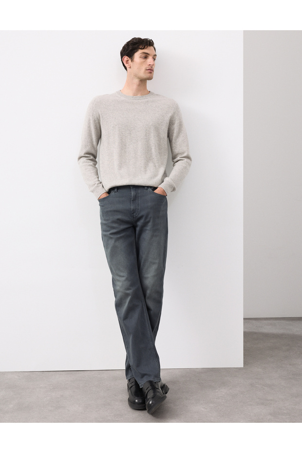 Düz Kesim Jeans - 6