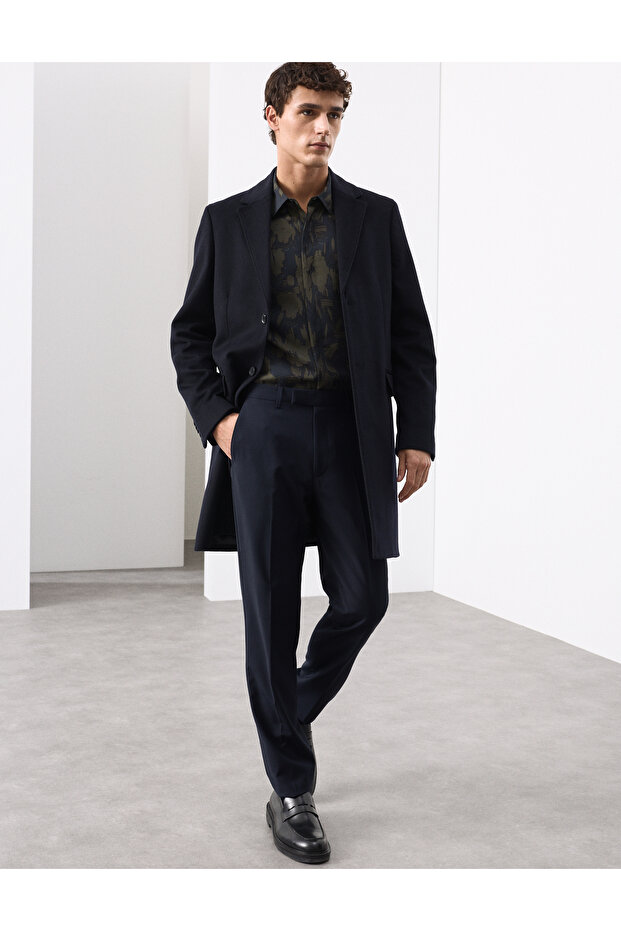 Regular Fit Çiçek Desenli Gömlek - 4