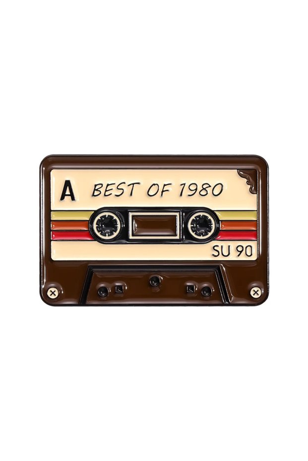 B Tape Radio Metal Badge Clothing Music Matching Fashion Clothes Lapel Pins Schoolbag Accessories G.