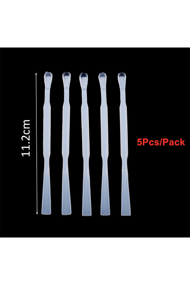 5Pcs Stick 5pcs 10ml Reusable Resin Art Mixing Measuring Cups Silicone Stir Stick Spoon UV Epoxy Res