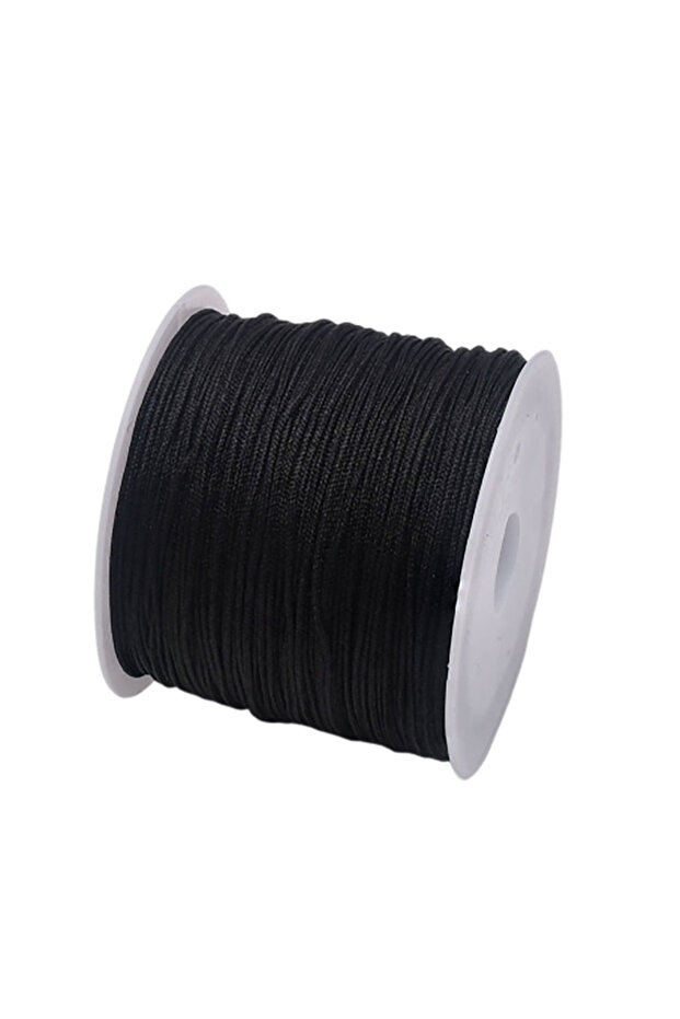 0.8mm 45meters black 45m/roll 0.8mm Crafts Nylon Cord For Jewelry Making Beading Braided Nylon Satin