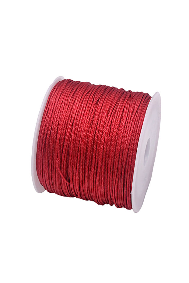 0.8mm 45meters wine red 45m/roll 0.8mm Crafts Nylon Cord For Jewelry Making Beading Braided Nylon Sa